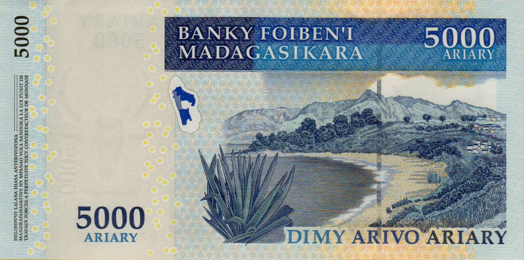 Madagascar 5000 2014 UNC P-91/b2